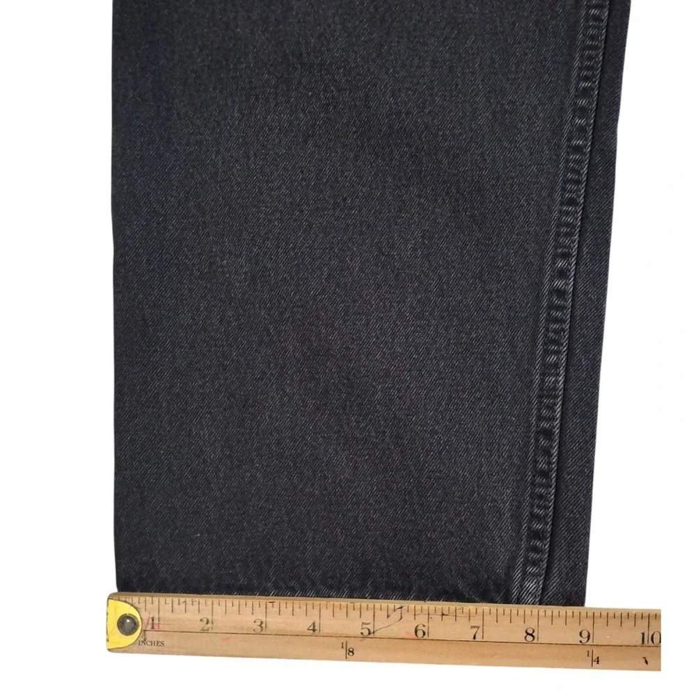 VTG Levis 550 Relaxed Fit Black Jeans Mens 40x29* Cotton Denim Tapered Leg Y2K